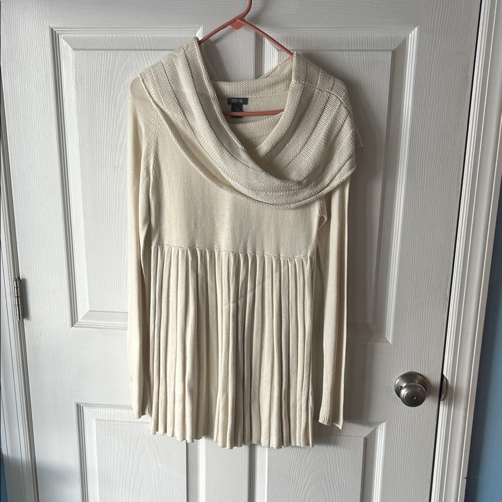Kenneth Cole Reaction Cream Cowl Neck Sweater